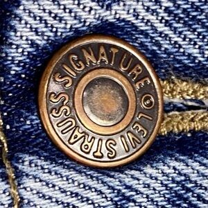Levi Strauss Signature Men’s Regular Fit Denim Blue Jeans Size 42 x 27.5 in